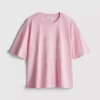 Baumwoll-Braut-T-Shirt mit Rundhalsausschnitt