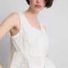 Baumwoll-Cami-Top im verkürzten Schnitt mit Cutwork-Design