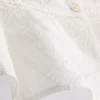 Baumwoll-Cami-Top im verkürzten Schnitt mit Cutwork-Design