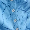 Baumwoll-Cami-Top im verkürzten Schnitt mit Cutwork-Design