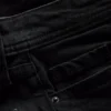 Baumwoll-Denim-Jeans mit ausgestelltem Bein und mittlerer Leibhöhe