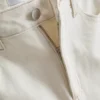 Baumwoll-Denim-Jeans mit geradem Bein