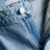 Baumwoll-Denim-Jeans mit geradem Bein