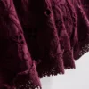 Baumwoll-Shorts mit hoher Taille und Stickerei