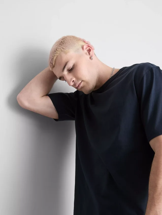 Baumwoll-T-Shirt in lockerer Passform