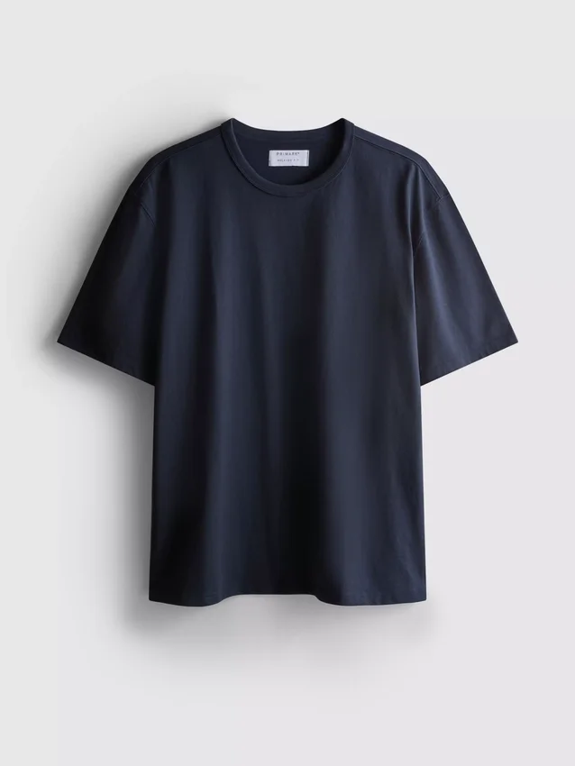 Baumwoll-T-Shirt in lockerer Passform