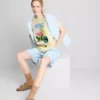 Baumwoll-T-Shirt mit Aufdruck