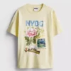 Baumwoll-T-Shirt mit Aufdruck