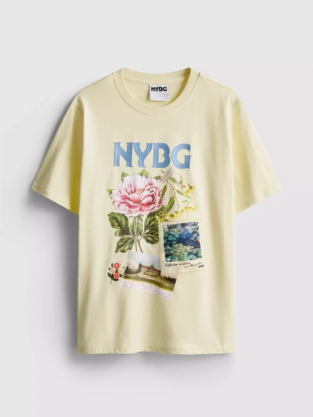 Baumwoll-T-Shirt mit Aufdruck