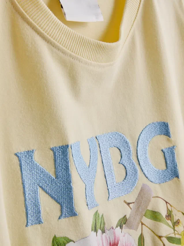 Baumwoll-T-Shirt mit Aufdruck