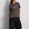 Baumwoll-T-Shirt mit Grafik und kurzen Shorts