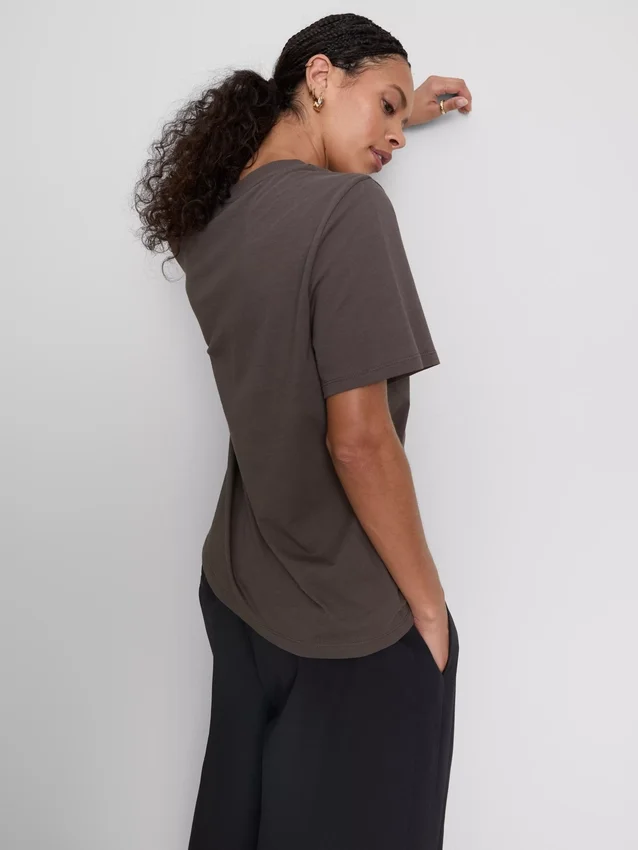 Baumwoll-T-Shirt mit Grafik und kurzen Shorts
