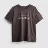 Baumwoll-T-Shirt mit Grafik und kurzen Shorts