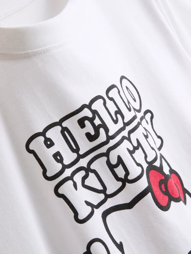 Baumwoll-T-Shirt mit Hello-Kitty-Motiv
