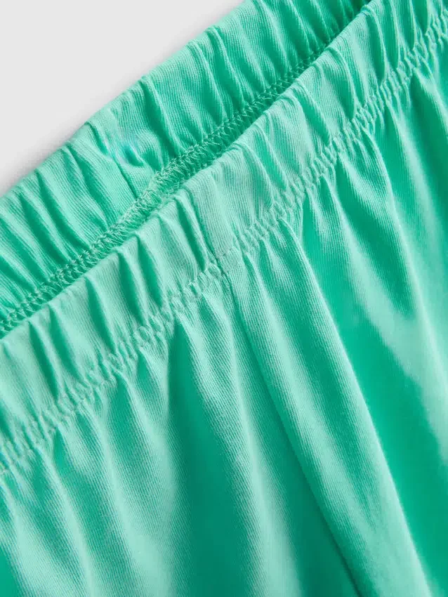 Baumwoll-T-Shirt-Schlafanzug mit kurzen Hosen