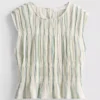 Baumwoll-Tanktop mit Rüschen