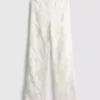 Baumwollreiche Häkelhose mit geradem Bein