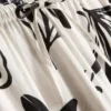 Bedruckte Hose mit weitem Bein