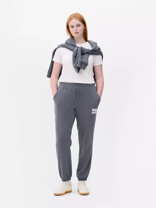 Bedruckte Jogginghose mit Bündchen
