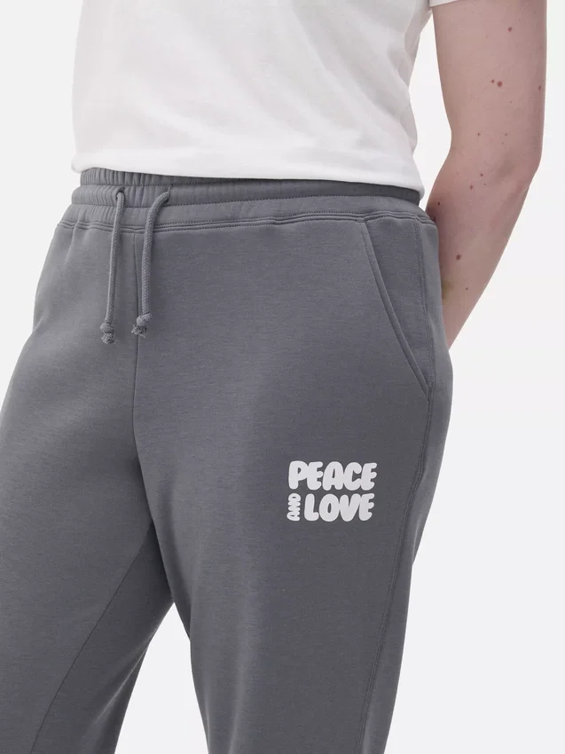Bedruckte Jogginghose mit Bündchen