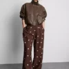 Bedruckte Palazzo-Hose