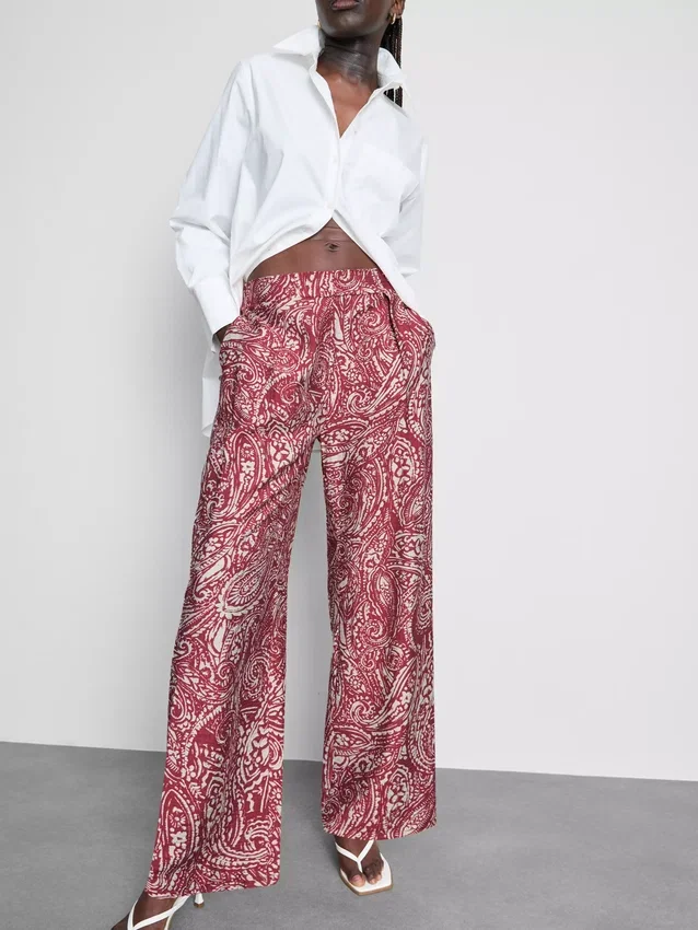 Bedruckte Palazzo-Hose
