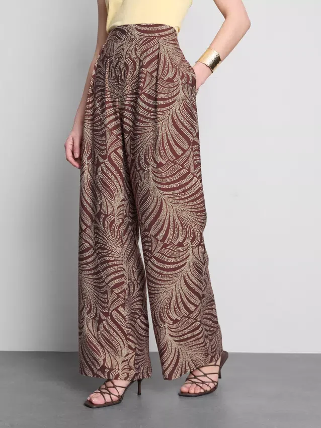 Bedruckte Palazzo-Hose