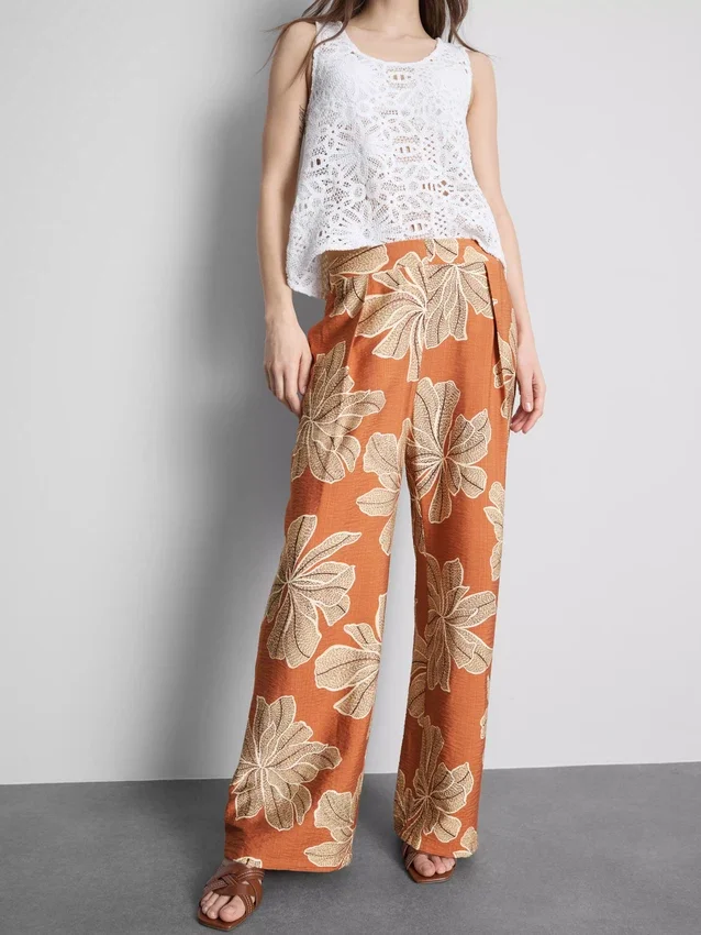 Bedruckte Palazzo-Hose