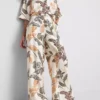Bedruckte Palazzo-Hose