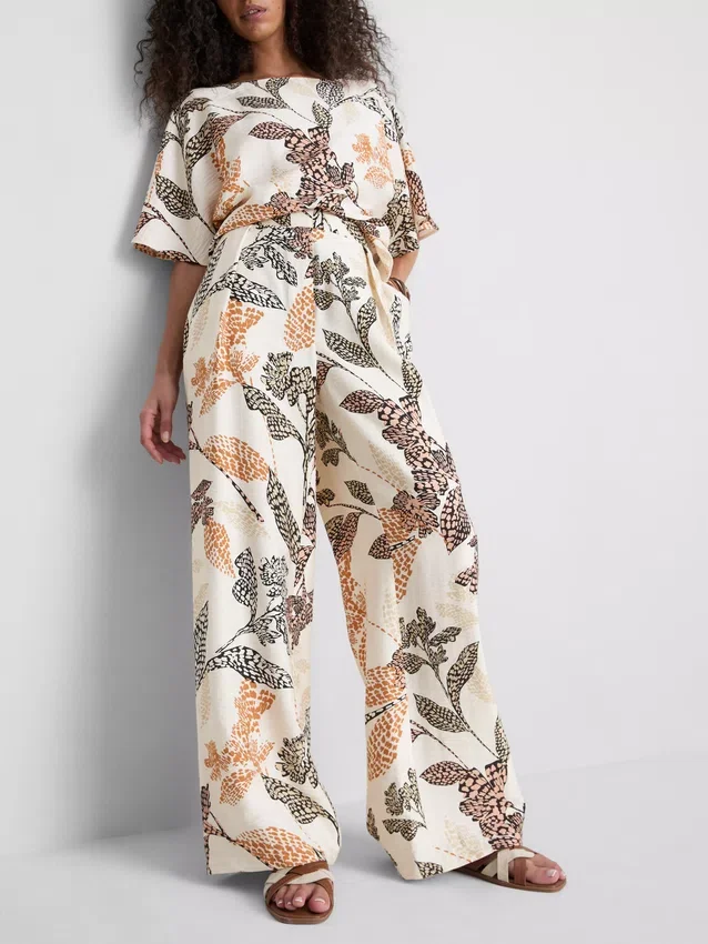 Bedruckte Palazzo-Hose