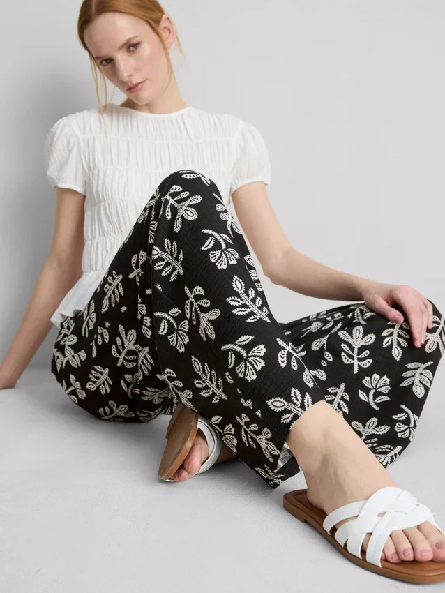 Bedruckte Palazzo-Hose
