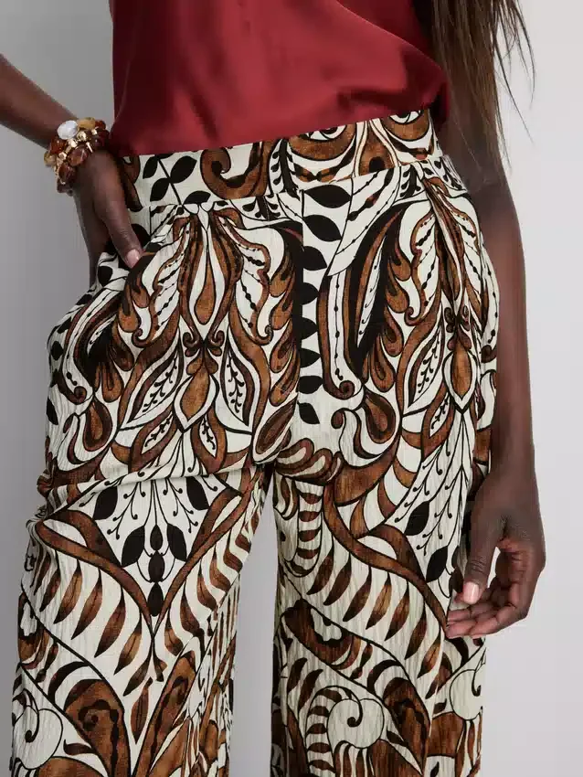 Bedruckte Palazzo-Hose