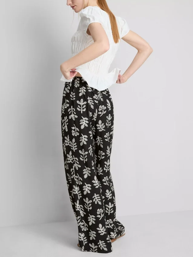 Bedruckte Palazzo-Hose