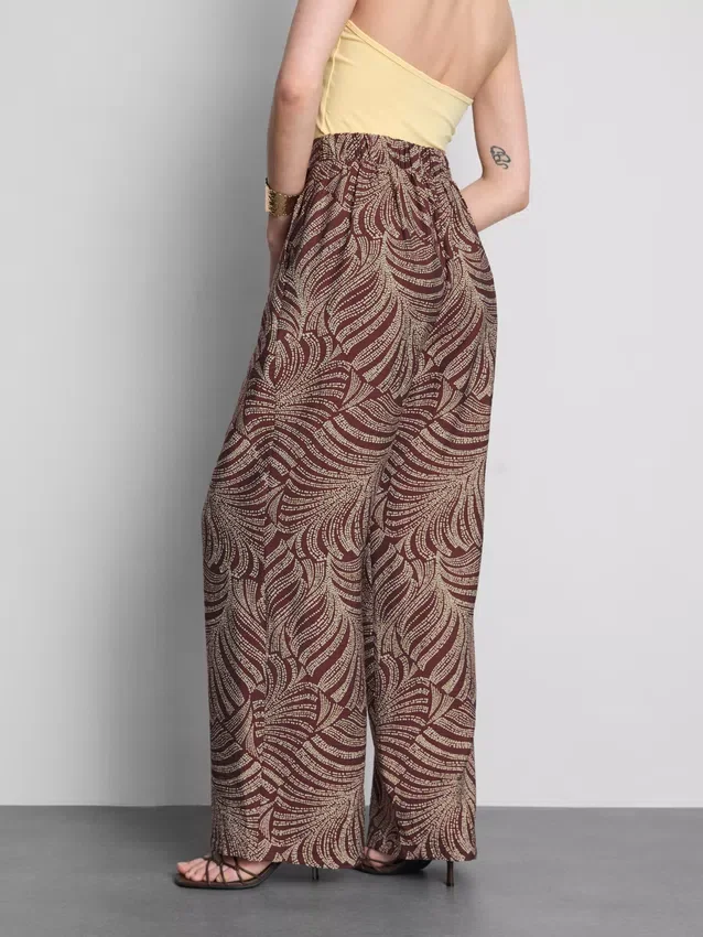 Bedruckte Palazzo-Hose