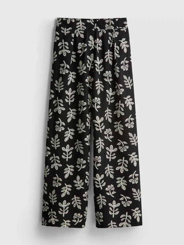 Bedruckte Palazzo-Hose
