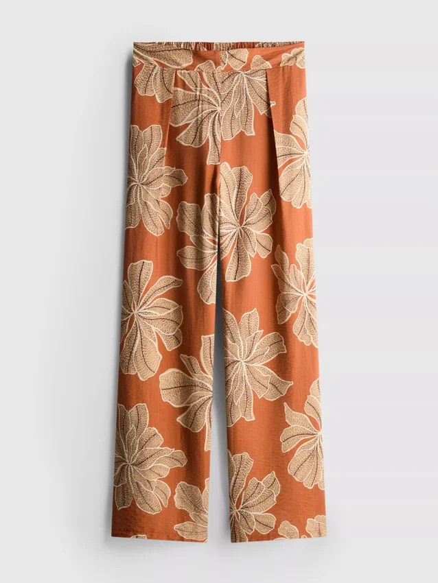 Bedruckte Palazzo-Hose