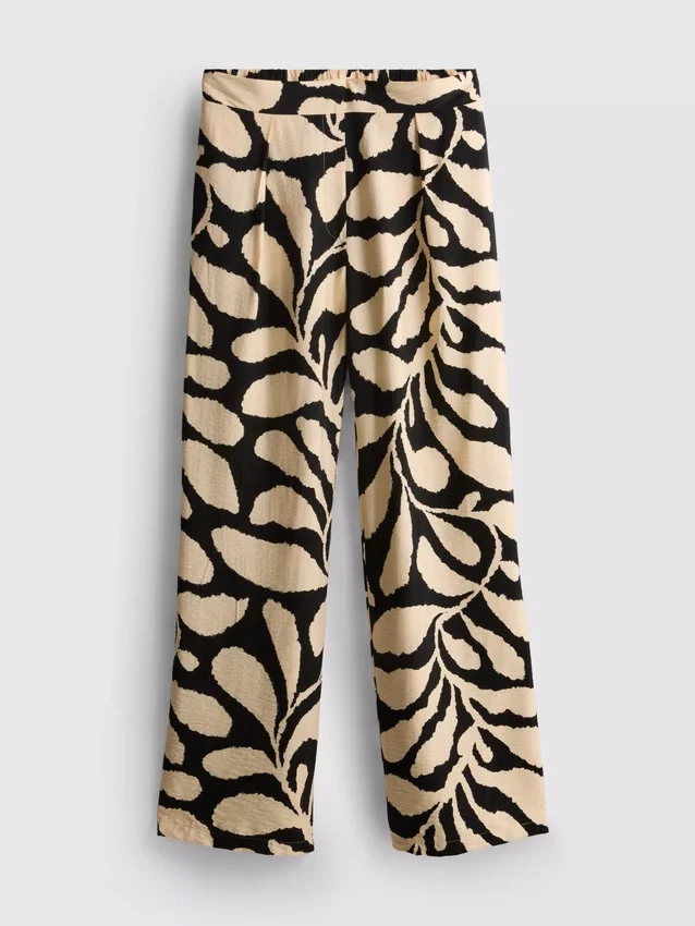 Bedruckte Palazzo-Hose