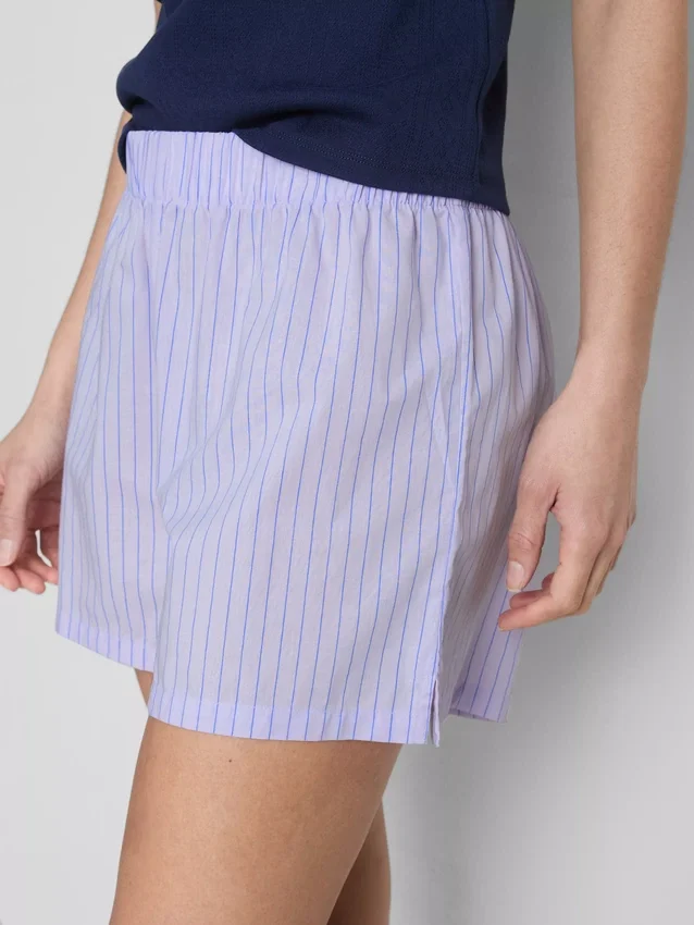 Bedruckte Schlafanzug-Shorts aus Baumwolle