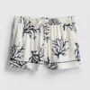 Bedruckte Schlafanzug-Shorts in Korallenrot