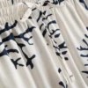Bedruckte Schlafanzug-Shorts in Korallenrot