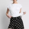 Bedruckte Shorts mit hoher Taille