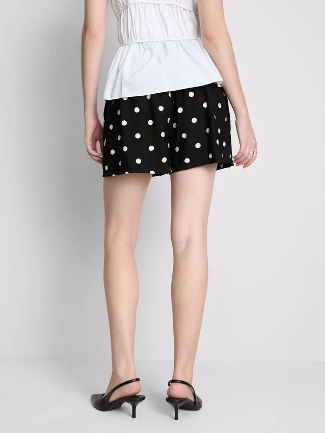 Bedruckte Shorts mit hoher Taille