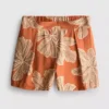Bedruckte Shorts mit hoher Taille