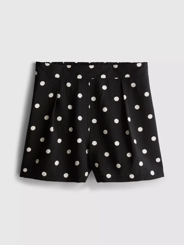Bedruckte Shorts mit hoher Taille