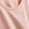 Bedruckte Shorts mit Kurzarm-Schlafanzug aus Baumwolle