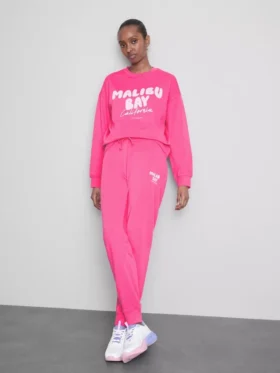 Bedruckte Skinny-Jogginghose aus Baumwollmischung