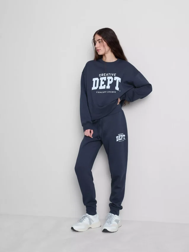 Bedruckte Skinny-Jogginghose aus Baumwollmischung