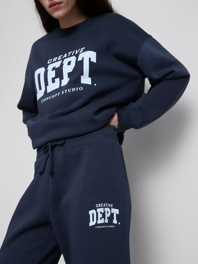 Bedruckte Skinny-Jogginghose aus Baumwollmischung