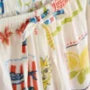 Bedruckte Strandhose mit weitem Bein