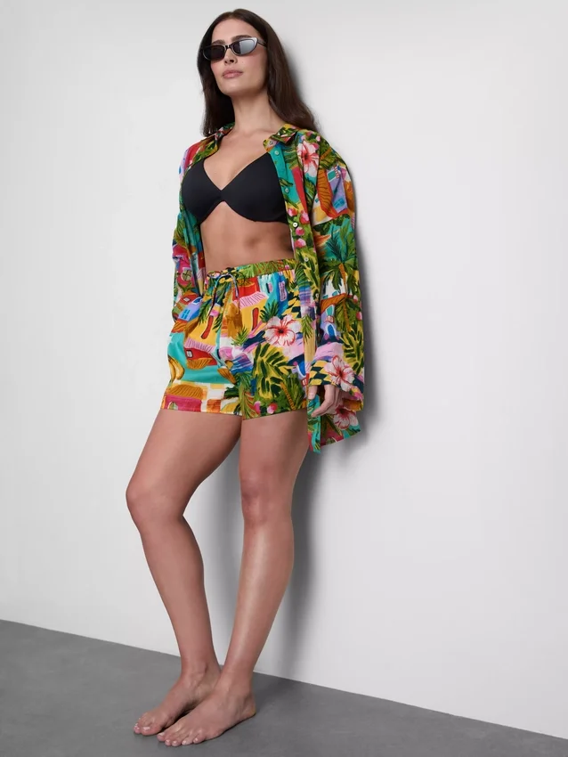 Bedruckte Strandshorts